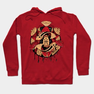 Red and Cream Mystic Pisces Motion Hoodie